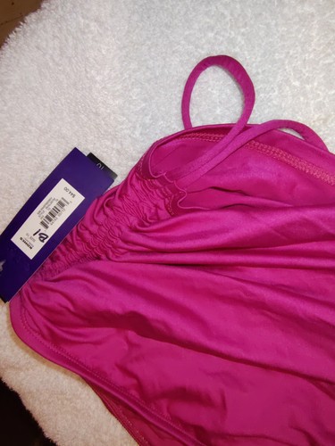 Apt 9 Raspberry Pink Shirred Swim Skirt Bottom Swimwear. Size 10 NWT - Picture 4 of 5