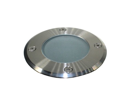 Bodeneinbaustrahler Edelstahl + Milchglas rund Einbaustrahler IP65 GU10 230V LED - Bild 4 von 8