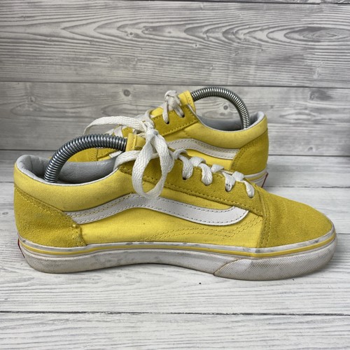 Vans Lemon Yellow Suede And Canvas Low Top Trainers Size 3 PK2001971 - Picture 7 of 10