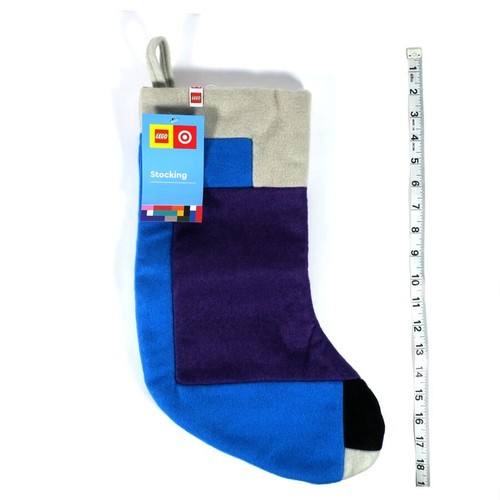 Lego Collection x Target Christmas Stocking Sweater Knit Color Purple/Blue 20" - Picture 2 of 7