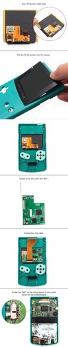 AMOLED Touch OLED Laminated Screen Kit For Game Boy Color GBC w/Custom New Shell - Picture 5 of 28