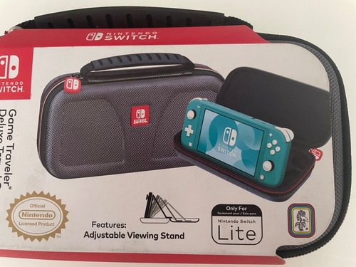 Custodia da viaggio Nintendo Switch Lite Game Traveler Deluxe colore grigio prodotto con licenza - Foto 3 di 6