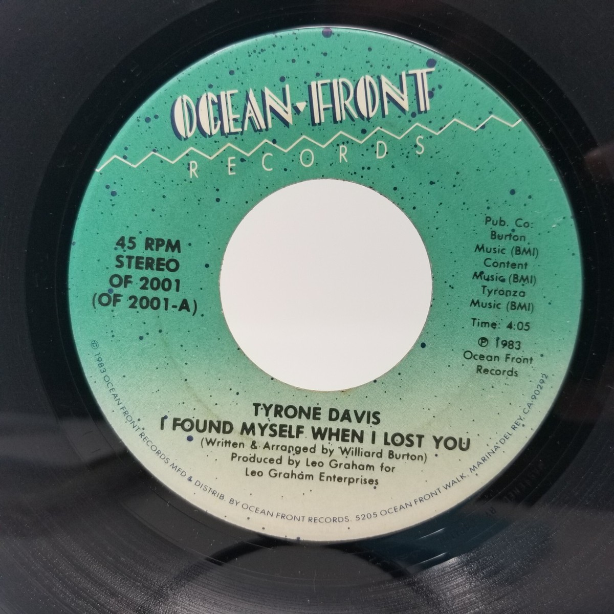 Tyrone Davis I Found Myself When I Lost You R&B Soul 45rpm 7 