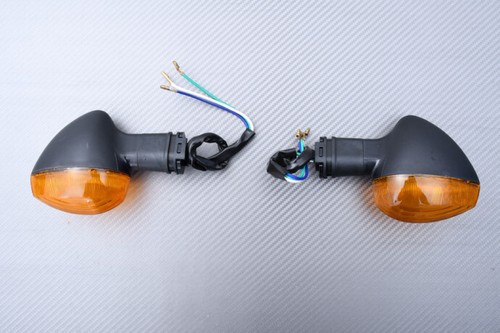 Pair of Orange Front Turn Signals YAMAHA YZF R1 YZF-R1 RN09 2002-2003 - Picture 2 of 5