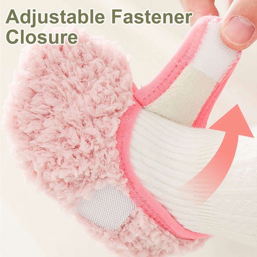 Toddler Baby Girls Boys Toddlers Soft Fur Warm House Slippers Cotton Socks Shoes - Picture 6 of 16