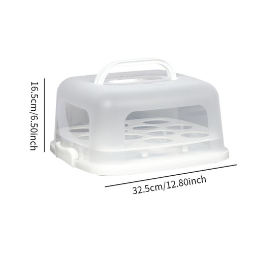 Cake Carrier Portable Cake Box Cake Container Holder for Cakes Pies Cupcakes - Picture 4 of 4