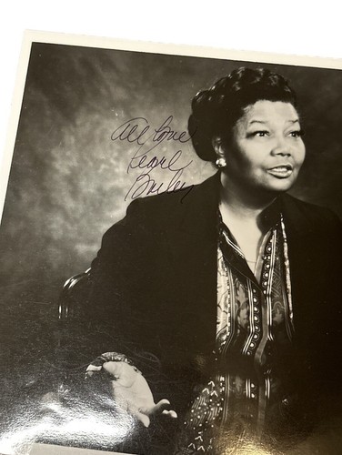 Pearl Bailey Signed Autograph 8x10 Vintage Photo Singer/Songwriter/Broadway Star - Picture 2 of 2