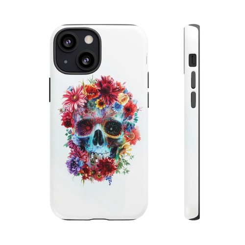 Skull Flowers Abstract Phone Case for iPhone, Samsung Galaxy, Pixel - 第 70/163 張圖片