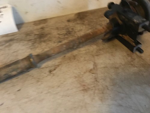 Honda 350d Fourtrax Middle Drive Shaft With Bearing Block, Bolts Used Spins Free - Picture 9 of 12