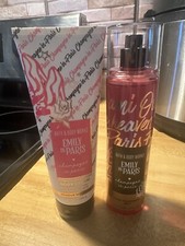 NEW Bath  Body Works Emily In Paris CHAMPAGNE IN PARIS Fine Mist  Body Cream.