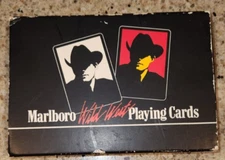 Vintage Marlboro Playing Cards Wild West Philip Morris 1991 2 Decks Poker Cowboy