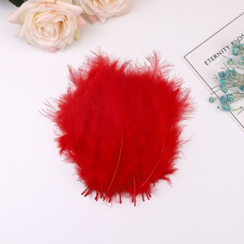 100pcs Colored Fluffy Marabou Plumas Wedding Party Handicraft Accessories - Picture 16 of 20