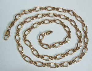 9 Carat Gold 21 Inch Chain Link Necklace Weight 8 9 Grams Ebay