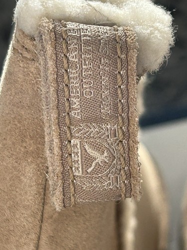 NIB American Eagle Outfitters Womens Warm Fuzzy Tan Boots Suede Leather Sz 8 New - Picture 5 of 6