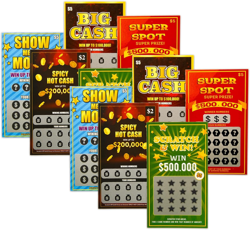 STOYKİS 10 Fake Lottery Tickets and Scratch off Cards That Look - Winning $500K - Picture 11 of 12