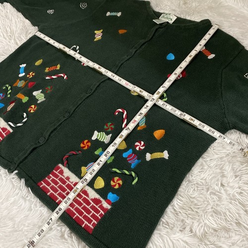 The Quacker Factory Size 3x Candy Chimney Knit Ugly Christmas Sweater - Picture 6 of 6