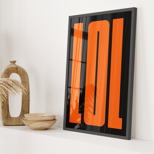 LOL Cita Impresión Tipografía Declaración Dormitorio Arte de Pared Hogar Oficina Póster Decoración - Imagen 14 de 20