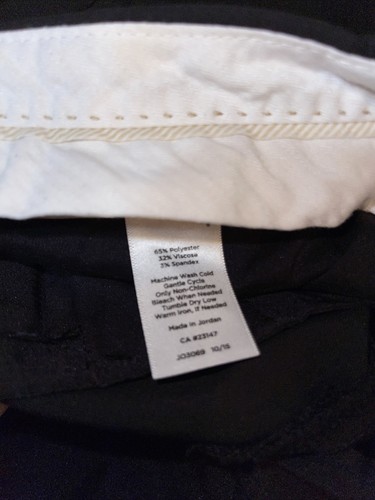 TALBOTS Windsor Women's Size 10 Black Polyester Blend Dress Pants 30” Inseam - Picture 3 of 4