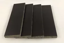4 Pcs Of 3/8" .375" Black Paper Micarta 6" x 2" Knife Handle Material Scales