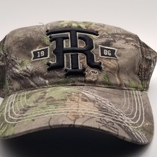 Real Tree Hat Cap Mens Snapback Trucker Woodland Camo Hunting Outdoors Logo