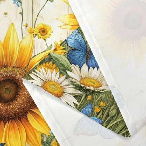 Sunflower Shower Curtain, Farmhouse Rustic Country Shower Curtain Rustic Sunf... - Picture 4 of 5