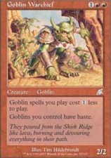 1x Goblin Warchief Heavy Play MTG Magic - Kid...