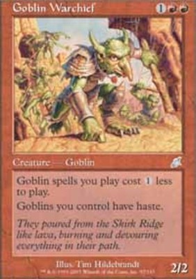 1x Goblin Warchief Heavy Play MTG Magic - Kid Icarus -