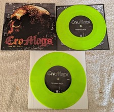 CRO-MAGS  from the grave  2x Single 2019 Green Fluorescent Vinyl  Mispress