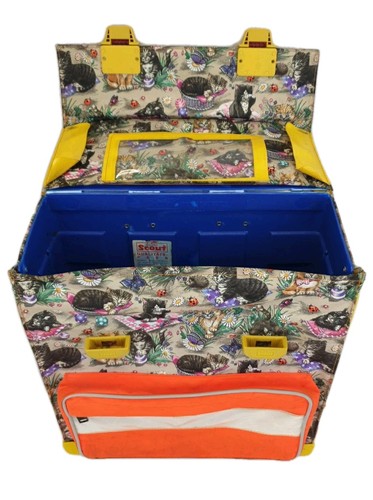 Scout® Satchel Backpack "Pussy Cat" 90s Retro Vintage Int. Shipp. - Picture 8 of 12