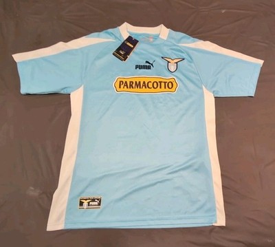 (XL) With TAGS! Lazio Football Soccer Jersey Puma 2003-04 Sky Blue Parmacotto
