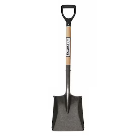 Seymour Midwest 49833Gra Square Point Shovel, 16 Ga 26 In L Hard Wood Handle