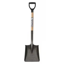 Seymour Midwest 49833Gra Square Point Shovel, 16 Ga 26 In L Hard Wood Handle