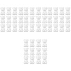 80 Pcs  Lovely Bear Shape Molds Creative Stylish Flower Arrangements (White)