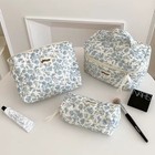 3pcs Cotton Tote Storage Bags Travel Organzier Pouch Women Makeup Case