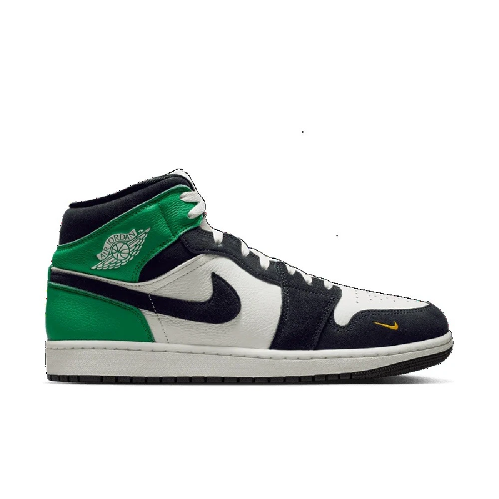 Jordan 1 Mid Summit White Lucky Green for Sale | Authenticity