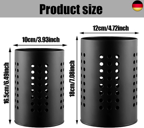 UQTUKO Küchenutensilienhalter , 2 Stück Besteckhalter aus Edelstahl Besteckkorb - Bild 7 von 7