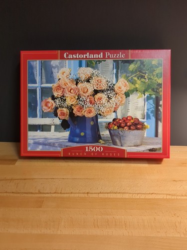 NEW 2 Puzzle Lot! Bunch of Roses & Flower's Shine Castorland 1500 Pc Each!! - Picture 5 of 6