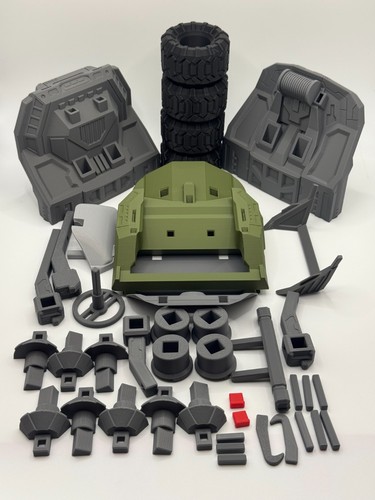 Master Chief and Warthog Chunk Halo Chunkable Chunky Toy Figurine Build Kit Kiln - Picture 3 of 11