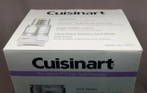 Cuisinart Pro Classic 7 Cup Food Processor DLC-10SYP1 White 600 Watts New In Box - Picture 6 of 24