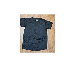 Youth XL Alleson Athletic Black Baseball Jersey Button Up Sportswear