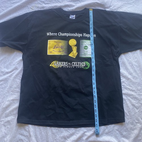 LA Lakers vs Boston Celtics NBA Finals 2008 2side T-shirt Size XL - Picture 6 of 6