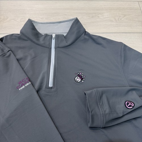 Scotty Cameron Peter Millar grauer Jackpot Johnny Quarter Zip Größe XXL 2XL
