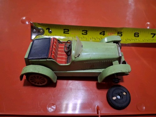 1960's Tin Friction Roadster, DAMAGED, Restore Or Repair
