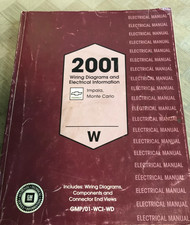 2001 Chevy Chevrolet Impala Monte Carlo Wiring Diagrams and Electrical Manual