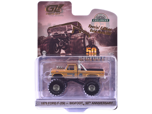 Ford F-250 Monster Truck 1979 Bigfoot #1 50th Anniversary Greenlight 1/64 Model - Picture 6 of 6