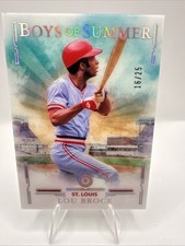 2025 Panini Boys of Summer- Lou Brock No. 73 Holo Silver /25 St. Louis Cardinals