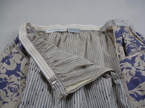 Women's 8 Vtg 1980's Geoffrey Beene 2-Pc Dress Set Outfit Top Blouse Skirt Linen - Picture 22 of 24