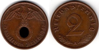 2 Reichspfennig 1940 A