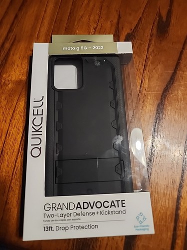 Quikcell Moto G 5G 2023 Case Dual Layer Defense Design W/ Kickstand Phone Cover
