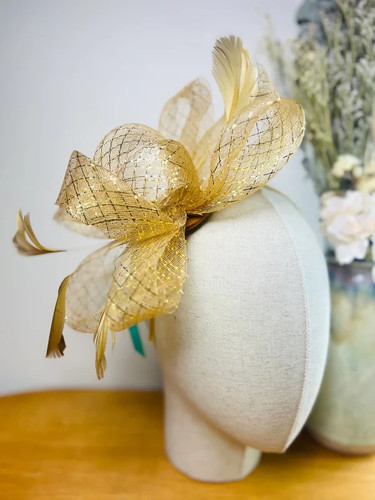 Women's Wedding Party Prom Fascinator Clip/Headband Ladies Day Races Royal Ascot - Picture 4 of 9